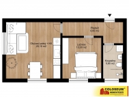 Prodej bytu 2+kk, 53 m2, OV, Hruovany nad Jeviovkou (okres Znojmo)