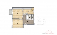 Pronjem bytu 2+1, 57 m2, OV, Kladno, Kroehlavy, ul. Dnsk