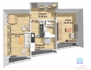 Prodej bytu 2+1, 74 m2, OV, Plze, Doudlevce (okres Plze-msto), ul. Heyrovskho