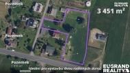 Prodej pozemku , ur�en� k v�stavb� RD, Horn� Podlu�� (okres D���n)