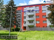 Prodej bytu 3+1, 77 m2, OV, Vala�sk� Mezi����, Kr�sno nad Be�vou (okres Vset�n), ul. U Apolla