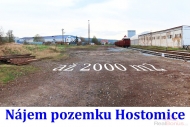 Pron�jem pozemku 2 000 m2, ur�en� pro komer�n� v�stavbu, Hostomice (okres Beroun)